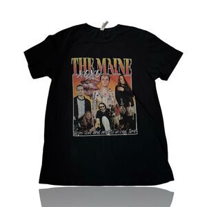 The Maine Band T-Shirt Black Unisex L XOXO Album Design Graphic Tee